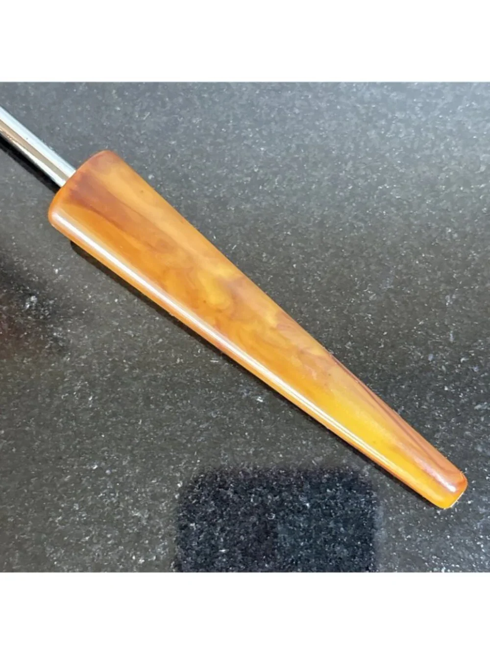 Vtg Butterscotch Bakelite Cocktail Spoon Stirrer Long Handle MCM Iced Tea Muddle